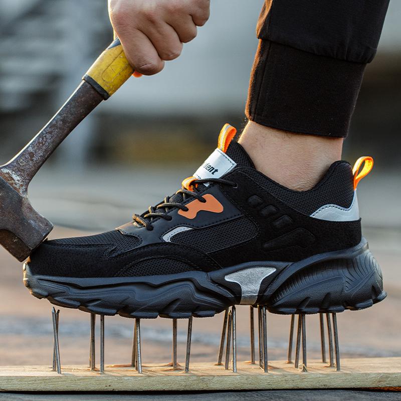 Bezpečnostní obuv pracovní obuv ocelová špička pánská pracovní obuv chránící proti propíchnutí nezničitelná bezpečnostní lehká