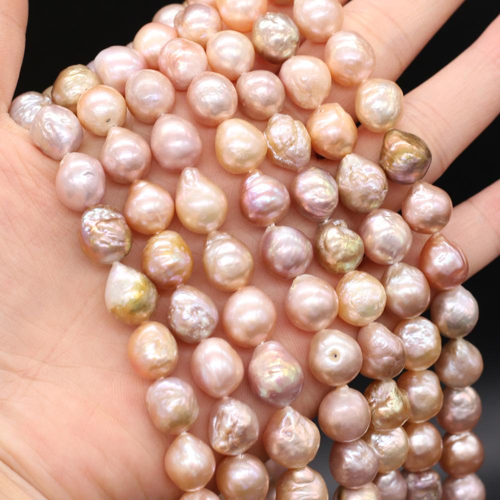 1String, Irregular Baroque Pearls, Multicolor Natural Freshwater Pearl Beads, 9-10mm, for DIY Necklace Bracelet Accessories, Jewelry Making, 36cm