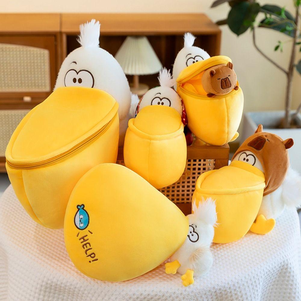 

Мягкая игрушка с большим ртом Кукла Пеликан Милая пушистая игрушка