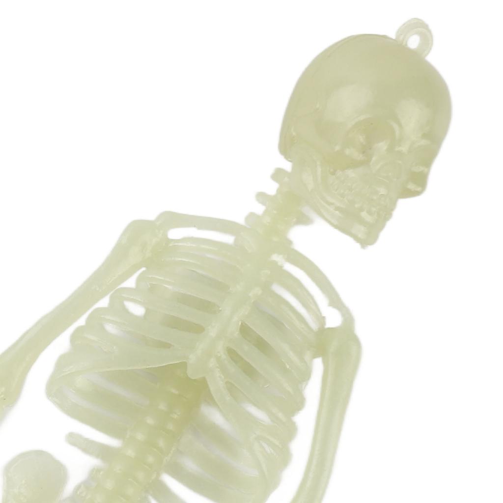 Glowing In The Dark Halloween Skeleton Decor Luminous Lifelike Skeleton Model for Front Lawn