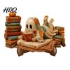 Reusable Halloween Party Supplies Cute Ghost Ornament, Cartoon Festive Wooden Statue, Natural Wood Hanging Ornaments Creative Ornament for Home