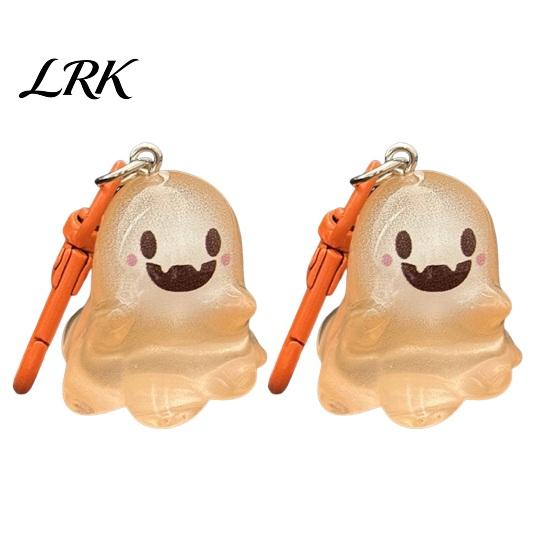 Ghost Backpacks Keychain 2Pcs Halloween Glow-in-the-Dark Keychain, Luminous Key Ring Pendant, Decorative Charm for Handbags Cartoon