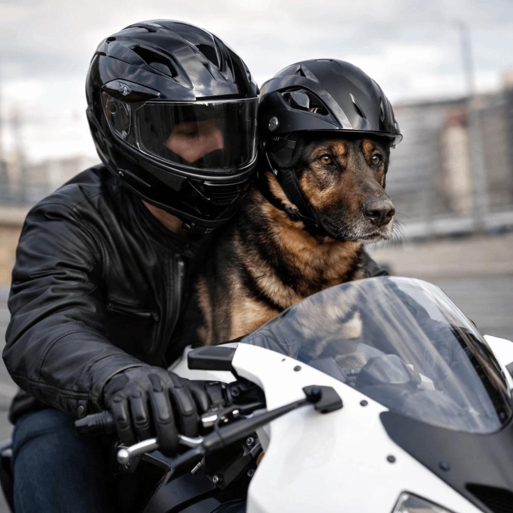 Adjustable Dog Helmet Comfortable Fit Cat Locomotive Helmet Fashion Dog Riding Helmet Traveling