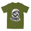 CCCP Rusia Laika Space Urss Astronauta Dog T-Shirt Men First dog in Space Cotton T-Shirts Summer O-Neck Tees Oversized Clothing