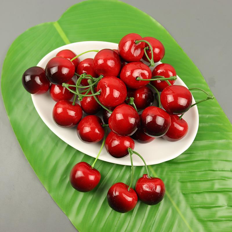 Artificial Fruit Props: Cherries, Lemon, Orange, Banana, Apple