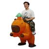 Kreslený Nafukovací Kapybara Jízdní Kostým Maskař Karneval Halloween Postava Cosplay Maškarní Kostým Vtipný Kostým na Vystoupení