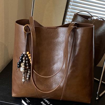 Autumn Retro Niche Underarm Bag Women's 2025 New Trendy Tote Bag Large Capacity Shoulder Bag Fashionable Foreign Bag
