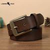 Genuine Cowhide Belt Retro Handmade Pure Copper Pin Buckle Men's Belt Young People Trendy Youth Casual Pants Belt