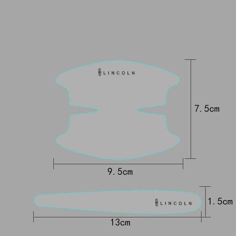 4Pcs TPU Car Transparent Door Bowl Handle Protective Film Sticker For Lincoln Continental MKZ Town-car Aviator MKX Energy Zephyr UU111