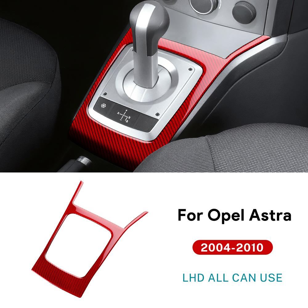 Real Soft Carbon Fiber Sticker For Vauxhall Opel Astra H MK5 2004-2006 2007 2008 2009 2010 Manual Car Transmission Handbrake