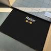 Simple Solid Color Welcome Rug Entry Door Mat Pvc Anti-slip Foot Mat Entrance Foyer Dust Removal Carpet Silk Ring Rugs Fussmatte