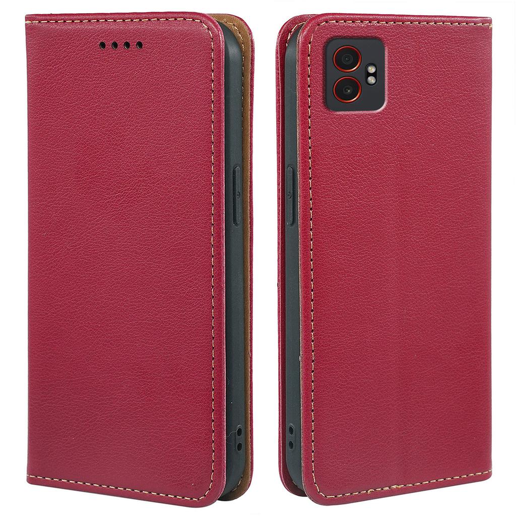 Für Samsung Galaxy XCover7 Pro Hülle Brieftasche RFID-Blockierung Leder Handyhülle Starker Magnetverschluss