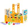 Childrens Wooden Puzzle Tool Car With Screw Nuts Set For Early Education And Development