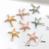 10pcs Zinc Alloy Starfish Charms Shell Pendant Necklace Bracelet Earrings Accessories for DIY Charming Jewelry Findings Making