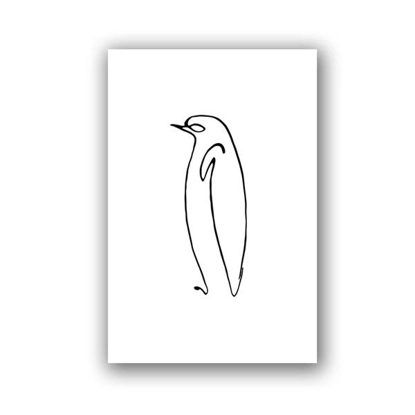 Picasso Minimalist Animal Dog and Peace Dove Canvas Painting Wall Art Pictures Posters and Prints for Living Bedroom Home Decor