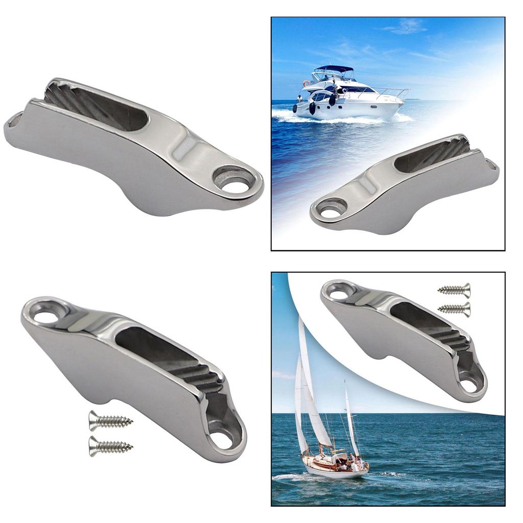 Rope Clamp Cleat Hardware Boats Anchor Cleats Boat Cam Cleat Stainless Steel Marine Accessories Boat Clamp Cleat Rope Line Clamp