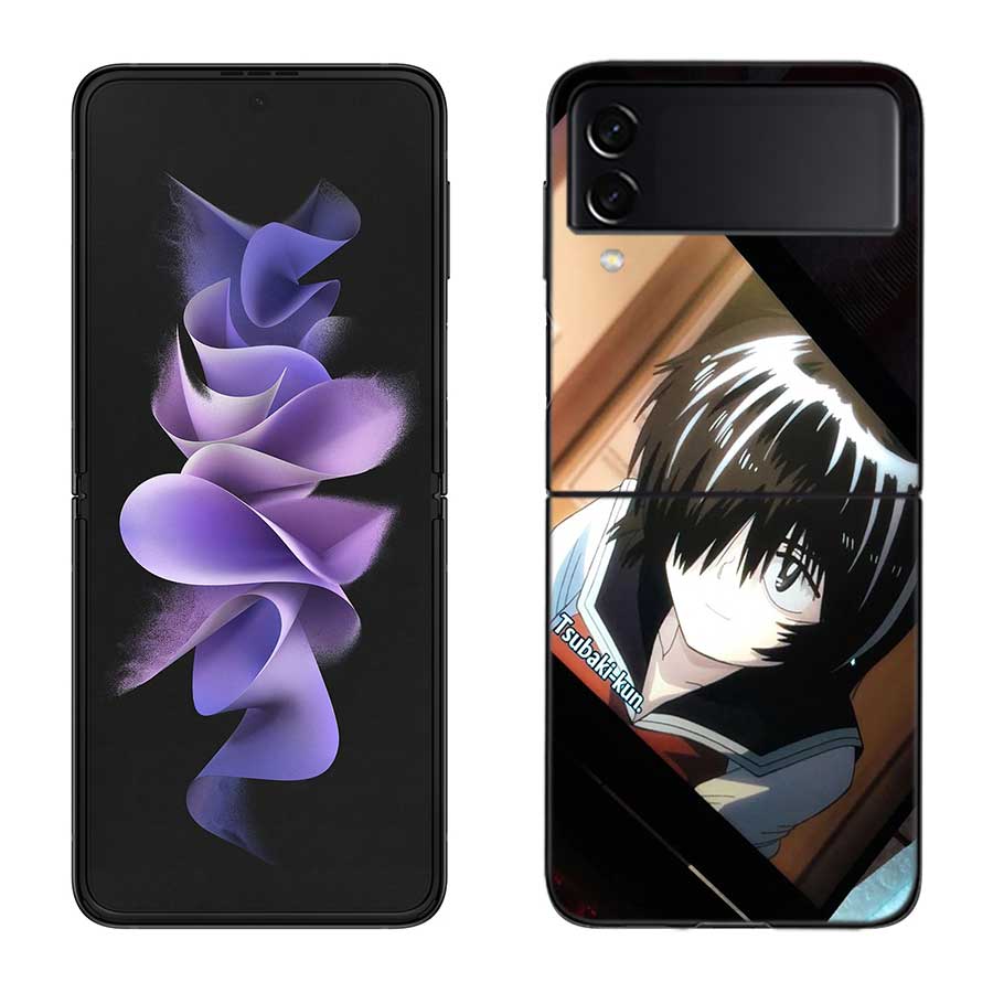 Urabe Mikoto Phone Case For Samsung Z Flip 7 6 5G Galaxy Z Flip 5 4 3 Black Hard Cell Cover Luxury PC Shell Coque