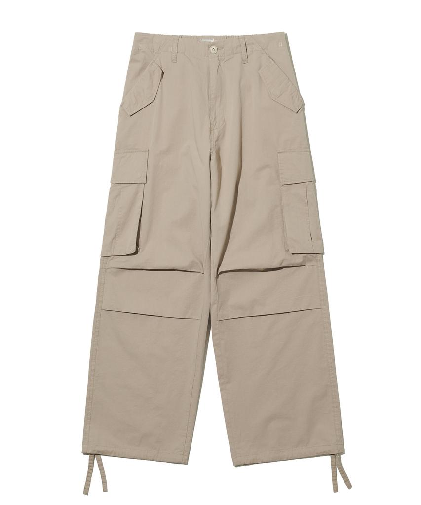 BIG UNION Pleated Cargo Pants / Beige