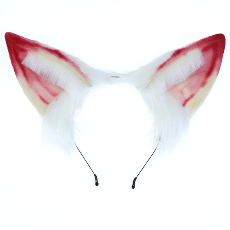 Sexy Foxes Bunny Ear Headband Lolita Cosplay Beast Ears Hair Hoop Anime Cosplay Props Furry Masquerade Party Costume Hairband