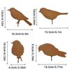 New Rustic Style Metal Birds Statue Ornament Sculpture Metal Bird Ornament Metal Outdoor Garden Decor Lawn