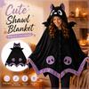 Hooded Blanket with Sleeves - Cape for Women - Cozy Oversized Wearable Wrap for Napping and Lounging In Conditioning