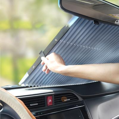 Retractable Windshield Sun Shade Summer Folding Screen UV Ray Reflector for Car 70x160cm27.56x63in
