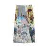 SOFSIL Women's A-Line Artistic Print Pleated Midi Skirt