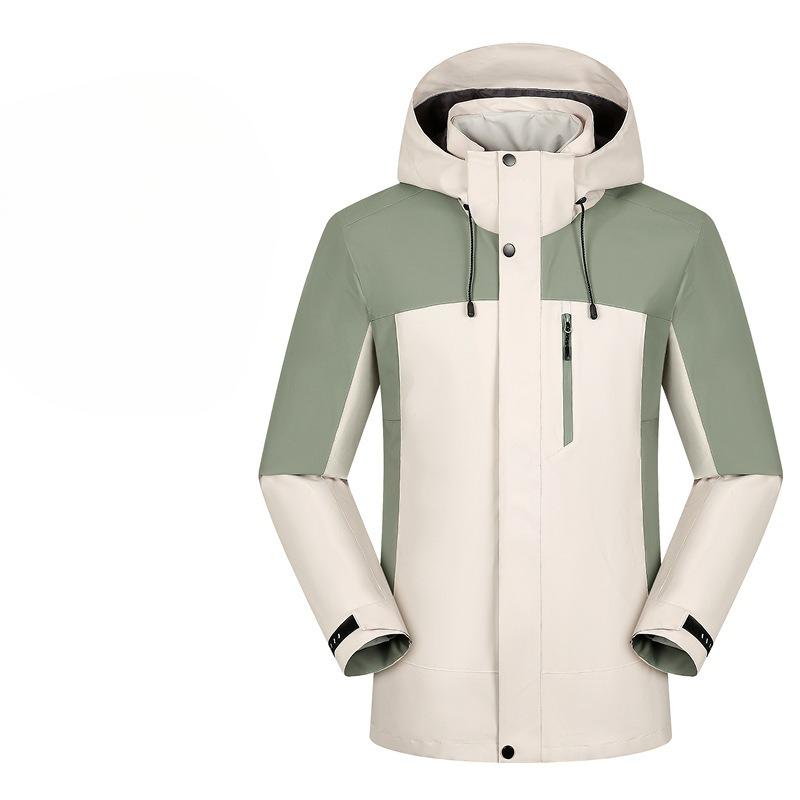 Three-in-one Removable Mountain Climbing Jacket for Men and Women Outdoor Activity Down Jacket Water Resistant and Wind Resistant Couple