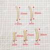 18K Gold Plated Stainless Steel Embossed Colorfast Faceted Tube Beads for DIY Jewelry