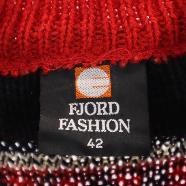 FJORD FASHION 80s vintage wool Tyrol Long sleeve Metal Hook Knit cardigan Women Used