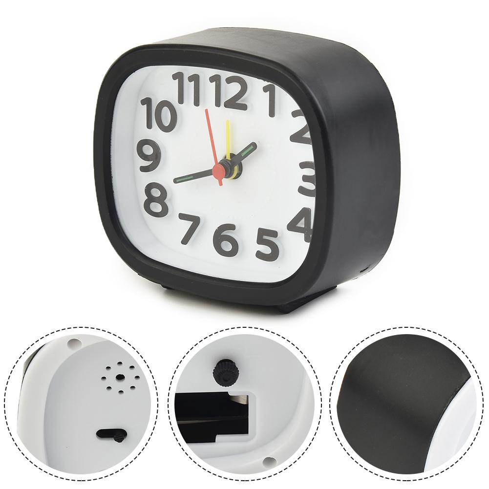 AA Battery Alarm Clock Clock Clock Clocks Operated Silent Bedside Clocks Alarm Battery No Tick Silent Bedside Clocks