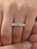 925 Silver Round Zircon Shiny Gorgeous Rings For Women Engagement Wedding High Quality Fine Jewelry