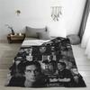 Damon Salvatore The Vampire Diaries Fleece Throw Blanket Blankets for Bedding Couch Warm Bedspread