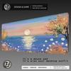 HYBXAXC Simple Oil Painting Mouse Pad Large Rubber Antislip PC Desk Accessories Mousepad for Gamer Keyboard Mats Decor Mat
