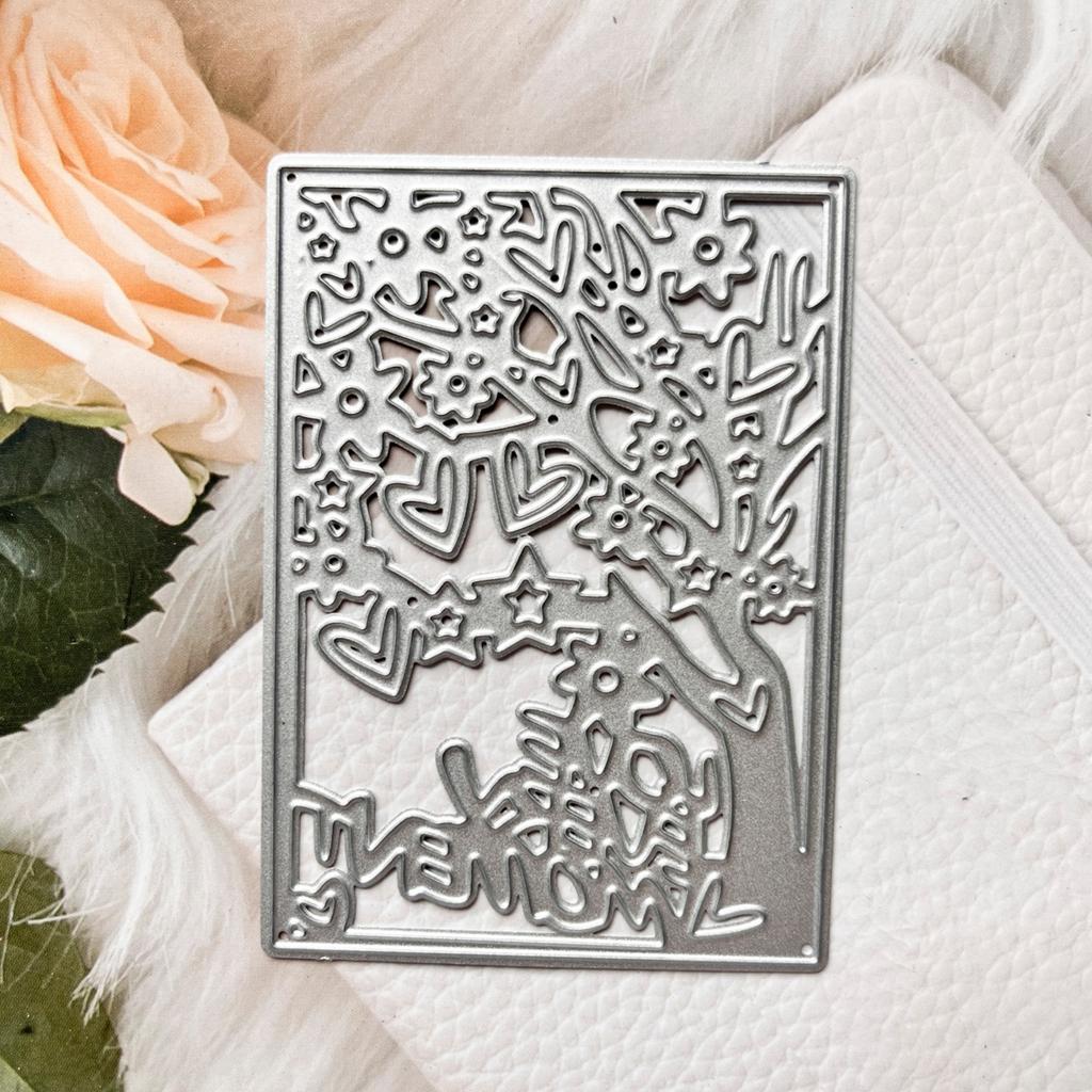 Metal Die Cuts Tree Frame Embossing Stencil Cutting Dies for Card Making Scrapbooking Paper Craft DIY Template Handmade