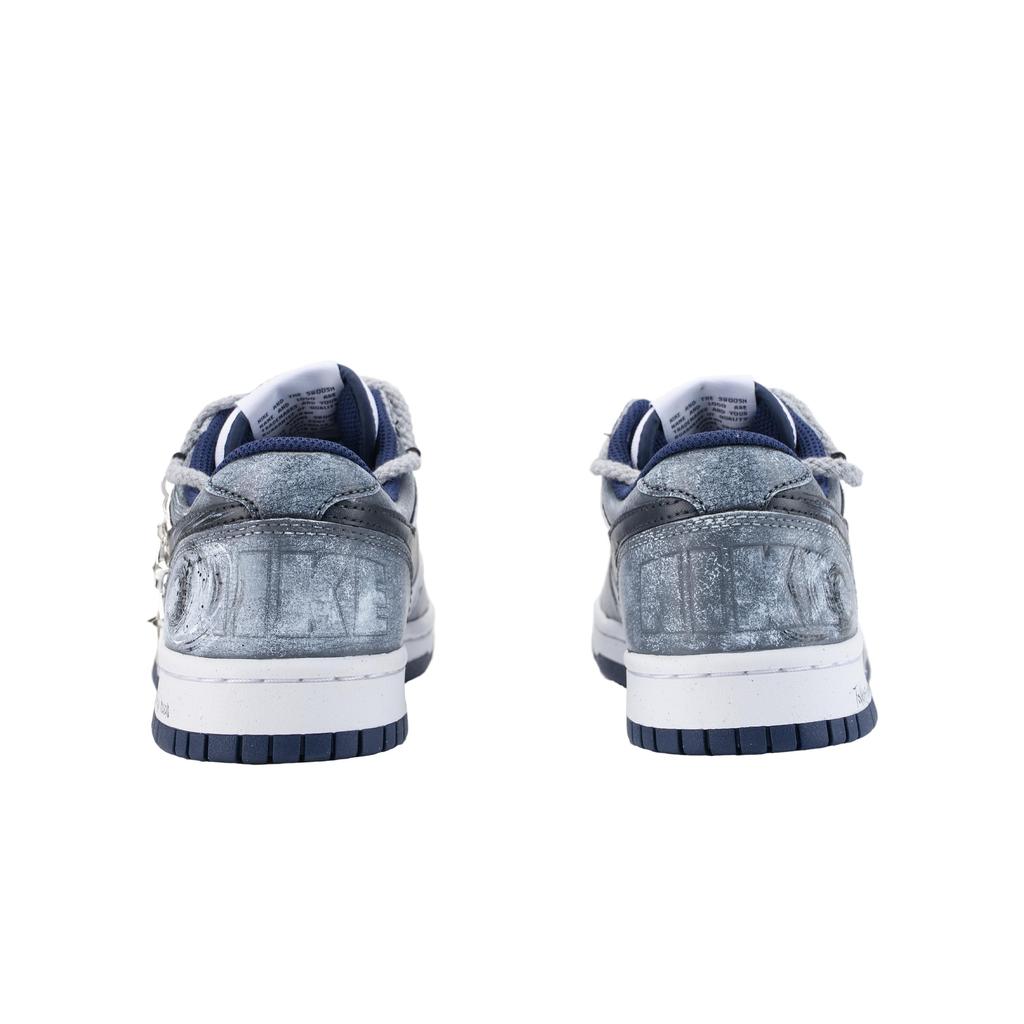Nike Big Send Your Heart To The Moon Slip Resistant Abrasion Resistant Low Top Skateboard Shoes Men's White Blue 355152-140(Team626-)