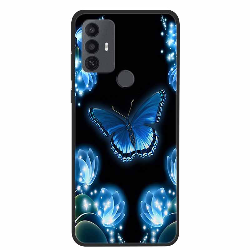 For TCL 30 SE Case Luxury Soft Silicone Protective Animals Phone Cover for TCL 305 306 Case 30SE TPU Funda for TCL30SE Cartoon