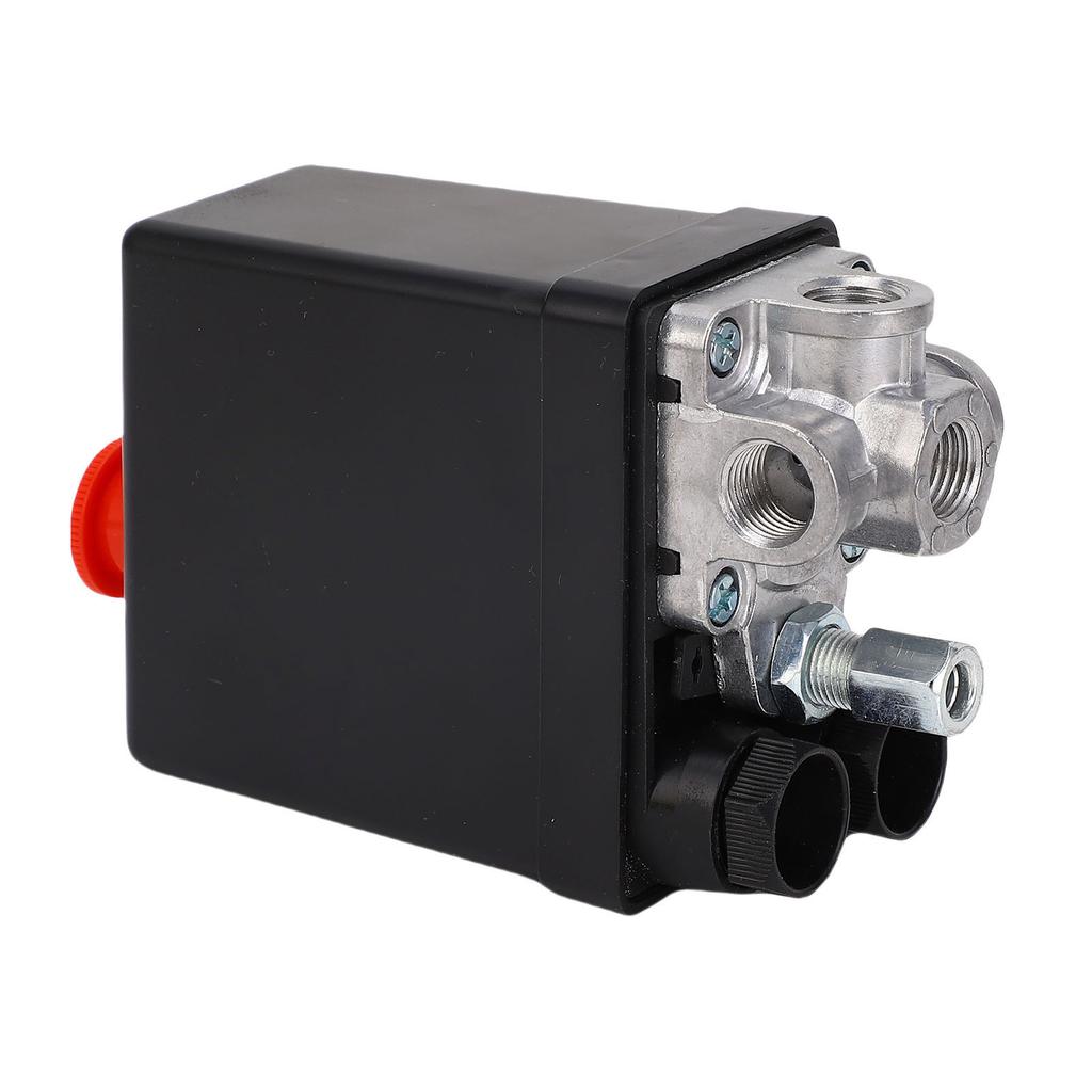Air Compressor Pressure Switch ABS Stainless Steel Precise Automatic Control Vertical 4 Way Switch AC240V