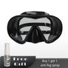 Adult Low Volume Clear Diving Mask with Tempered Glass Freediving Snorkeling  Silicone Black Underwater Swimming Goggles