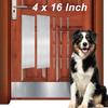 2pcs 4 X 16 Inch Door Kick Plate Stainless Steel Anti-Corrosive Metal Door Plate for Dog Scratching Durable Door Protector