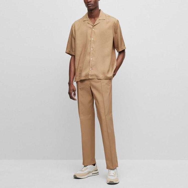 HUGO BOSS SS23 Shirt Men's Brown 50488840-260