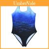 Stylish Women's Summer Halter One Piece Back Cross Swimsuit Bikini In Vibrant Gradient Plus Print