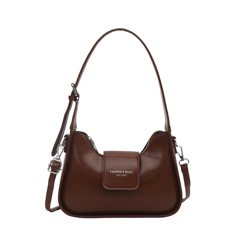 Street Style Pu Leather Small Square Shoulder Bag With Zipper Closure For Daily Wear