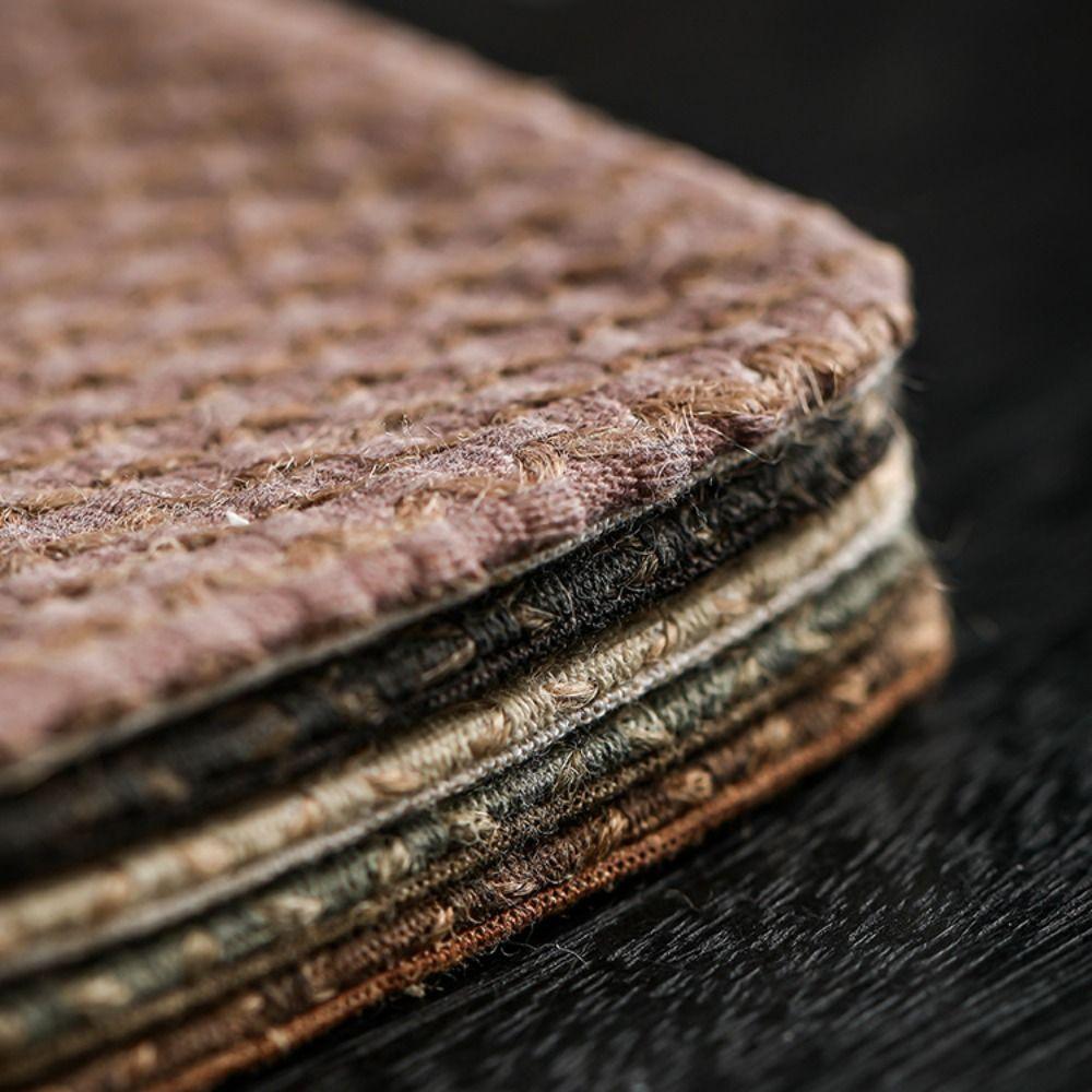 Cloth Teacup Mat Anti-slip Placemats Simple Heat Insulation Pad  Tableware