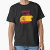Spain Spanish Flag Flag European Championship Tshirt Made In Usaus Size S2xl