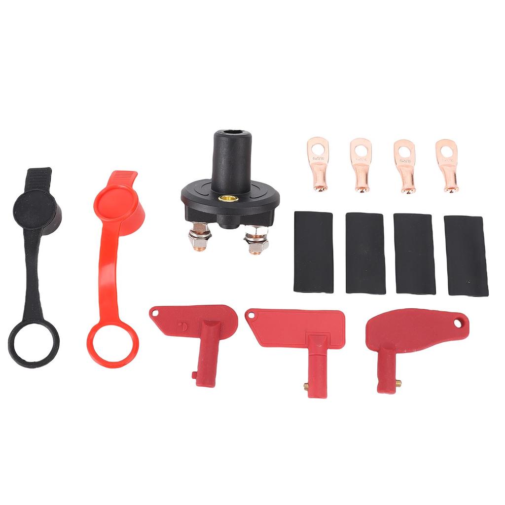 Battery Disconnect Switch 12V 24V 200A 516 Inch Terminal Enhanced Safety Battery Cut Off Switch