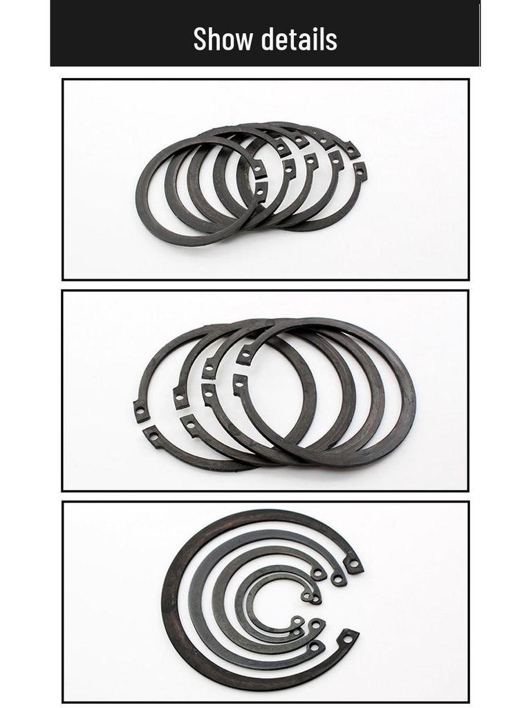 Shaft and Hole Circlip Set: C-Type Inner & Outer Clips