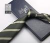 Tie Men'S Formal Wear British Retro Brown Striped 8Cm Hand Style Student Work Professional Wear