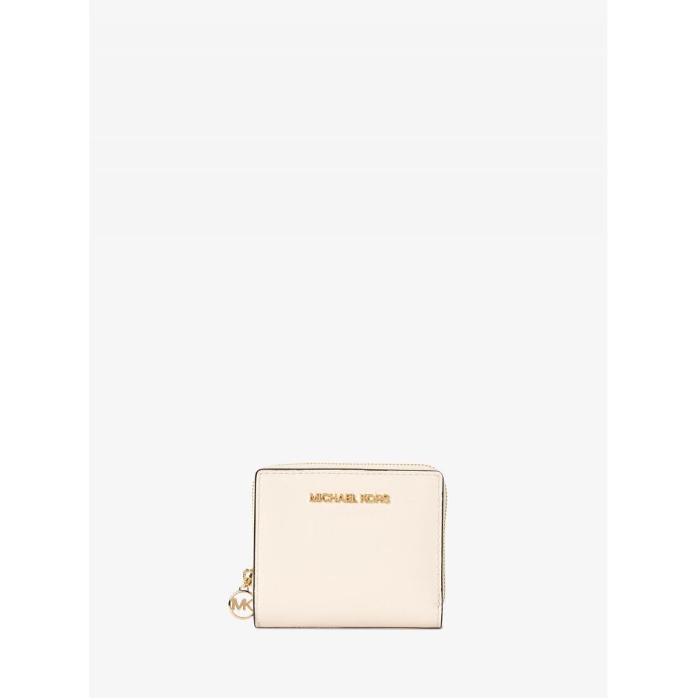 

Michael Kors Jet Set Travel Zip Charm Wallet Medium 35r4gtvf2l2171 Light Cream F
