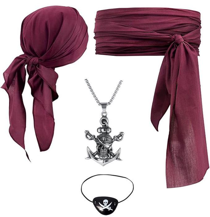 

Костюм пирата на Хэллоуин: Средневековый Ренессанс Бандана и Поясной наряд One size